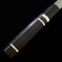 Faca chef japonesa Gyuto - MIURA Obidama - Inox SPG STRIX - Damascus - Cabo em madeira de ébano - Tam: 24cm