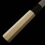 Faca Chef japonesa Gyuto - MIURA - Shirogami No.2 - Acabamento Kasumi - Cabo em madeira de magnólia - Tam: 27cm