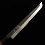 Japanese Sakimaru Yanagiba Knife - Hatsukokoro - Shirosagi series - Blue Carbon Steel No.2 - Wenge Wood Handle - size: 27cm