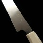 Faca japonesa Sakimaru Takohiki - TADOKORO - Ginsan (Inox) - Acabamento espelhado - Tam: 30cm