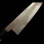 Faca japonesa Bunka - HADO - Shirogami No.1 - Cabo em madeira de Magnolia - Tam: 18cm