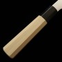 Faca japonesa Bunka - HADO - Shirogami No.1 - Cabo em madeira de Magnolia - Tam: 18cm
