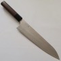 Faca Chef Japonesa Gyuto - NIGARA - VG XEOS - Acabamento Damascus martelado - Cabo Rose Wood - Tam: 21/24cm