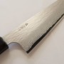 Faca Chef Japonesa Gyuto - NIGARA - VG XEOS - Acabamento Damascus martelado - Cabo Rose Wood - Tam: 21/24cm