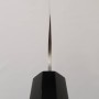 Faca japonesa Kiritsuke Nakiri - NIGARA - SPG STRIX - Acabamento em Damasco Martelado - Cabo em madeira rosa - Tam: 18cm