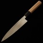 Faca japonesa kataba Petty - IKEUCHI - Inox VG10 - Acabamento martelado - Cabo em madeira de nogueira - Tam: 15cm