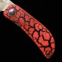 Japanese pocket knife - Mcusta - Infinity 021 - Spider Damascus Hammered - MC-021DHD1 - size: 4.5cm