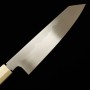 Japanese Kengata Gyuto knife - SUISIN - Honyaki - White carbon steel No.1 - Kenji Togashi - sizer: 24cm