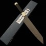 Japanese Kengata Gyuto knife - SUISIN - Honyaki - White carbon steel No.1 - Kenji Togashi - sizer: 24cm