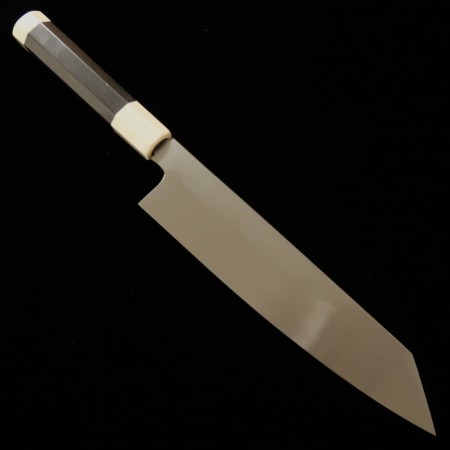 Japanese Kengata Gyuto knife - SUISIN - Honyaki - White carbon steel No.1 - Kenji Togashi - sizer: 24cm