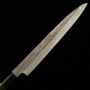 Japanese yanagiba knife - MIWA - White steel No.1 - Kurouchi - Chestnut wood handle - Size : 24cm
