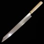Japanese Kiritsuke Yanagiba knife - MIURA OBIDAMA - Stainless Ginsan - Magnolia wood handle - Left Handle - Size : 27/30cm