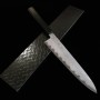 Japanese Chef Wagyuto Knife - KAGEKIYO - Damascus- Carbon Blue Steel No.1 - Urushi Suzuchirashi handle - Size: 24cm