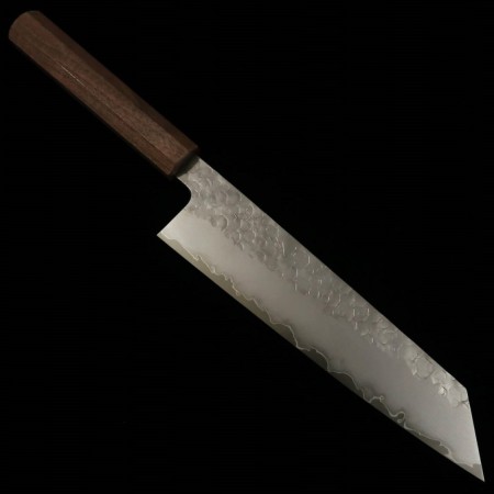 Japanese Kiritsuke Bunka knife - HADO - Shiosai - SG2 - Hammered - Walnut wood handle - size: 21cm