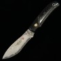 Japanese pocket knife - Mcusta - VG10 - Mika Irie Sport series - MC-0233DB - Sport300 - Black Micarta - Size: 65mm