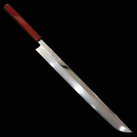 Faca japonesa sakimaru takobiki KAGEKIYO Série Urushi Akaro Aço car...
