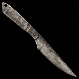 Custom Knife - PROMETHEUS - Thor - SK85 carbon steel - Acid Finish - size: 7cm