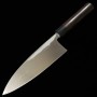 Japanese Deba Knife - MIURA - Blue carbon steel No.2 - Damascus - Rose wood handle - size: 15/16.5/18cm