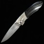 Japanese pocket knife - Mcusta - SPG2 - Shinra Mixture Ripple Serie - Black - MC-0142G - Size: 71mm