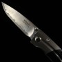 Japanese pocket knife - Mcusta - SPG2 - Shinra Mixture Ripple Serie - Black - MC-0142G - Size: 71mm