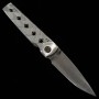 Japanese pocket knife - Mcusta - VG10 - 33 layers Damascus - KATANA - Silver - MC-0037D - Size: 71mm