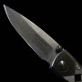 Japanese pocket knife - Mcusta - VG10 - 33 layers Damascus - KATANA - Silver - MC-0037D - Size: 71mm