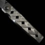 Japanese pocket knife - Mcusta - VG10 - 33 layers Damascus - KATANA - Silver - MC-0037D - Size: 71mm