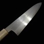 Japanese Chef knife Gyuto - MIURA - Obidama series - Nakagawa - Blue steel No.1 - Damascus - Ebony wood handle - Size : 21/24cm
