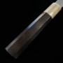Japanese Chef knife Gyuto - MIURA - Obidama series - Nakagawa - Blue steel No.1 - Damascus - Ebony wood handle - Size : 21/24cm