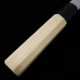 Japanese Nakiri knife - SAKAI KIKUMORI - Uzu series - Blue steel No.1 - Damascus - Magnolia wood handle - Size : 18cm