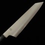 Japanese Chef knife Kiritsuke Gyuto - SAKAI KIKUMORI - Kikuzuki series - Stainless Ginsan - Magnolia wood handle - Size : 21cm