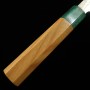 Japanese Santoku knife - MAKOTO KUROSAKI - Kodama series - Stainless VG10W - Damascus - Zelkova wood handle - Size : 17cm