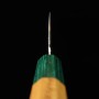 Japanese Santoku knife - MAKOTO KUROSAKI - Kodama series - Stainless VG10W - Damascus - Zelkova wood handle - Size : 17cm