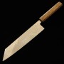 Japanese Chef knife Kiritsuke - HADO - Ohryu series - Stainless 440C - Hammered - Damascus - Oak wood handle - Size : 21cm