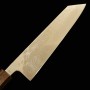 Japanese Chef knife Kiritsuke - HADO - Ohryu series - Stainless 440C - Hammered - Damascus - Oak wood handle - Size : 21cm