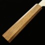 Japanese Chef knife Kiritsuke - HADO - Ohryu series - Stainless 440C - Hammered - Damascus - Oak wood handle - Size : 21cm