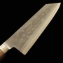 Japanese Bunka knife - HADO - Ohryu series - Semi stainless SLD - Nashiji - Size : 17cm