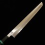 Japanese Sakimaru Yanagiba knife - SAKAI KIKUMORI - Ren series - Blue steel No.1 - Turquoise handle - Size : 30cm