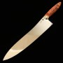 Japanese Chef Knife Gyuto - Asurah knives × Miura Knives - Collaboration knife - VG10 ‐ Mirror Finish - Orange - Size:24cm