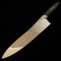 Japanese Chef Knife Gyuto - Asurah knives × Miura Knives - Collaboration knife series - VG10 ‐ Mirror Finish - Black - Size:24cm