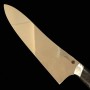 Japanese Chef Knife Gyuto - Asurah knives × Miura Knives - Collaboration knife series - VG10 ‐ Mirror Finish - Black - Size:24cm