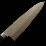 Japanese Chef knife Gyuto - MIURA - Kokuryu series - Stainless VG10 - Hammered - Damascus - Ash wood handle - Size : 18cm