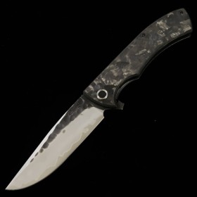 Japanese Folding knife - NIGARA - Stainless SG2 - Carbon fiber handle - Size : 9.8cm
