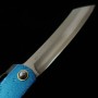 Japanese pocket knife - HIGONOKAMI - Blue carbon steel - Mizushibuki series - Blue - size: 7.2cm