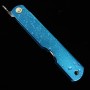 Japanese pocket knife - HIGONOKAMI - Blue carbon steel - Mizushibuki series - Blue - size: 7.2cm