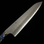Japanese chef knife Gyuto - NIGARA - SG2 - Migaki Hammered Finish - Mother-of-Pearl Inlay handle - size: 24cm