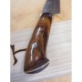 Japanese Petty Knife - TAKESHI SAJI - Blue Steel No.2 Damascus - Colored - Ironwood Handle - Size: 13.5/15cm