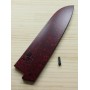 Bainha - Saya de madeira para faca santoku 18cm ZANMAI - red