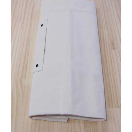 Case de lona para facas - 68x45cm Branco Cap.6 facas