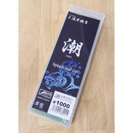 Splash and Go- Pedra para afiar - 1.000 Grit - MIURA - USHIO - Tam: 210x70x15mm
